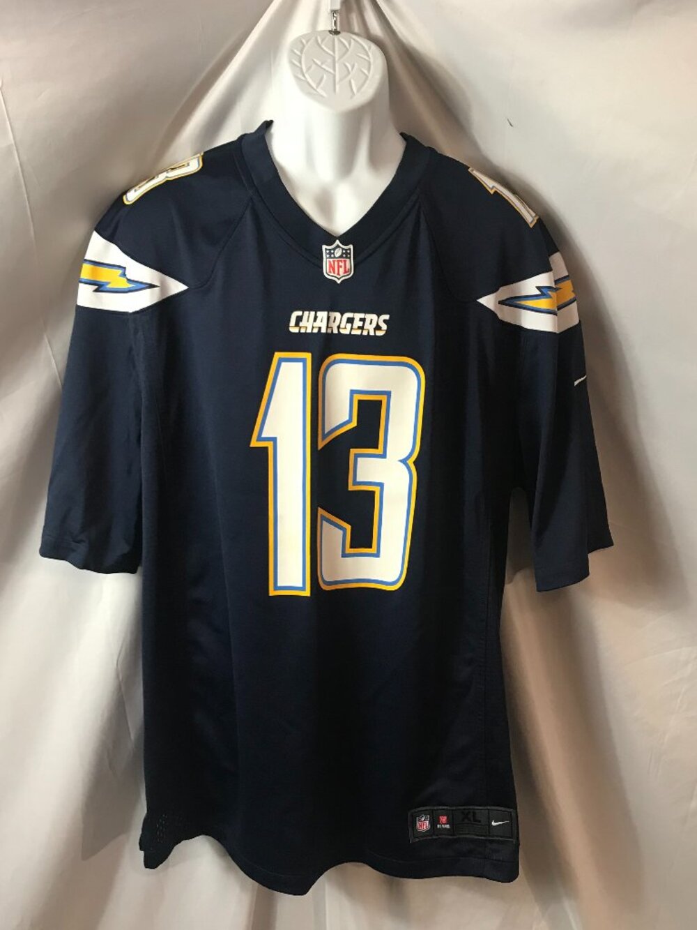 Nike San Diego Chargers #13 Allen NFL Activewear Athletic Sport Cut Jersey